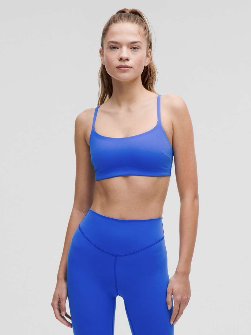 Lululemon Wunder Train Strappy Racer Bra Light Support, C/D Cup -
Cerulean Blue - Picture 1 of 6
